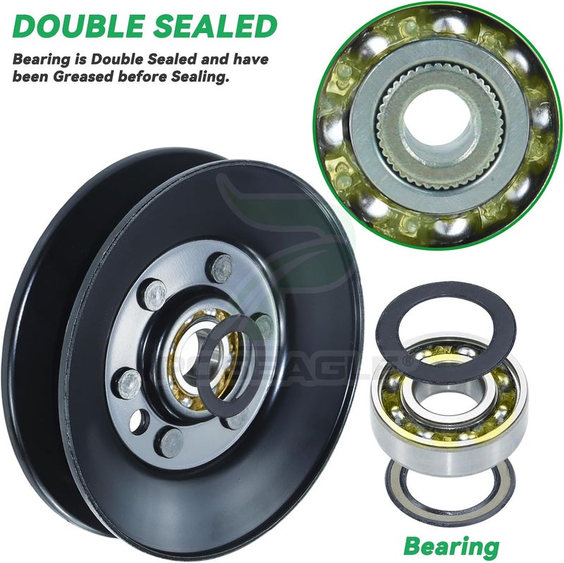 POSEAGLE 2 Pack 1-603805 Idler Pulley Replaces 99-4638, 994638, E603805 for Toro Z Master Z200, Z252, Z255, Z288e, Z500, Z553, Z560, Z590-d, Z597-d, Lazer As, Lazer Z As, Lazer Z Xs Mowers - Image 5